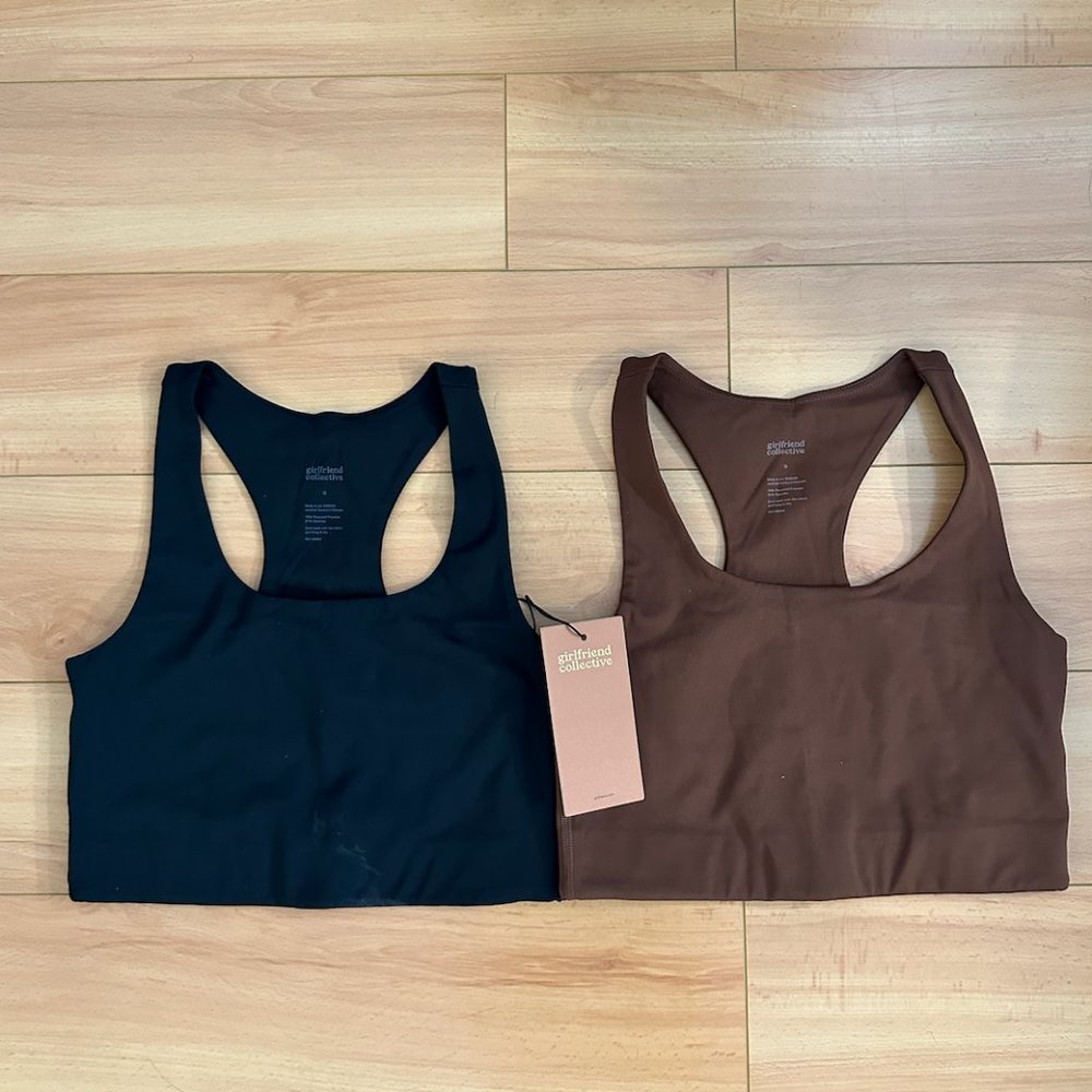 Girlfriend Paloma Bra 2-Pack (Earth and Black) BNWT in Size Small